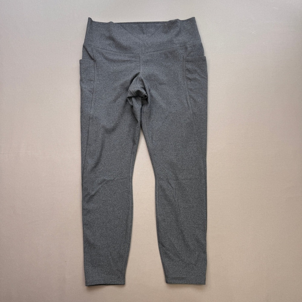 Member's Mark Everyday High-Rise Ankle Leggings Charcoal Grey Heather XL Pocket